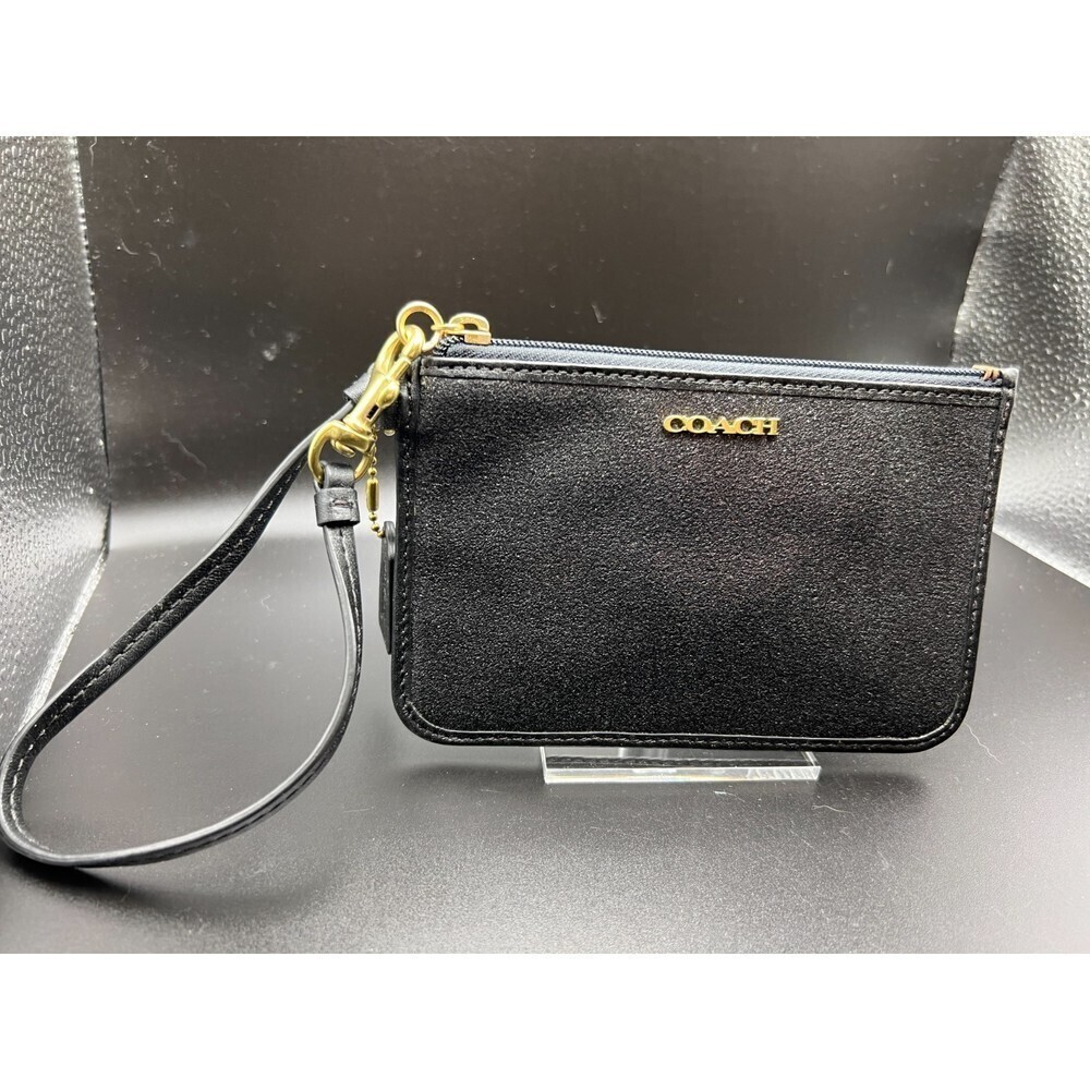 Coach Black Glitter Wristlet
